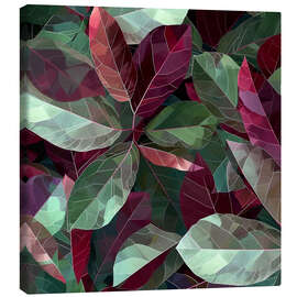 Leinwandbild Geometrischer Ficus