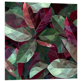 Hartschaumbild Geometrischer Ficus