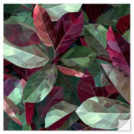 Wandsticker Geometrischer Ficus