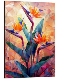 Alubild Geometrische Tropische Blume