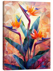 Leinwandbild Geometrische Tropische Blume