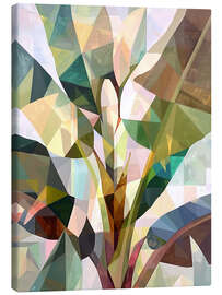 Leinwandbild Geometrischer Bananenbaum