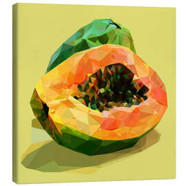 Leinwandbild Geometrische Tropische Frucht