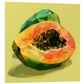 Hartschaumbild Geometrische Tropische Frucht