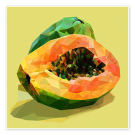 Wandbild Geometrische Tropische Frucht - Maria Tuzhilkina