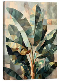 Leinwandbild Tropische Bananablätter - Maria Tuzhilkina