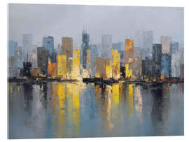 Acrylglasbild Stadt der tausend Lichter - artill