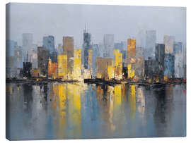 Leinwandbild Stadt der tausend Lichter - artill