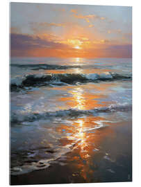 Acrylglasbild Goldene Sonne