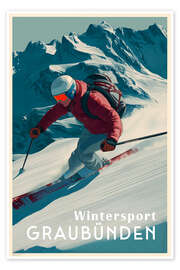 Poster Wintersport Graubünden