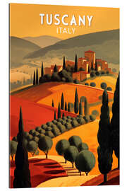 Gallery Print Toskana Vintage Reisekunst (Englisch)