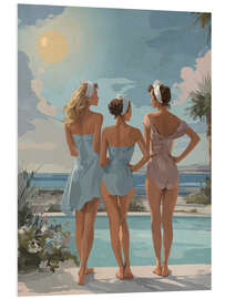 Hartschaumbild Freundinnen - Layla Oz