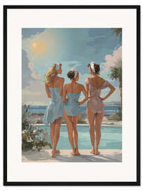 Gerahmter Kunstdruck Freundinnen