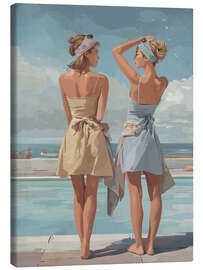 Leinwandbild Poolrand - Layla Oz