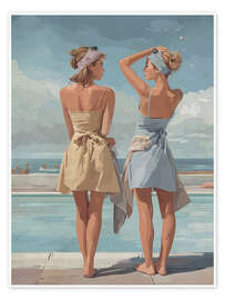 Wandbild Poolrand - Layla Oz