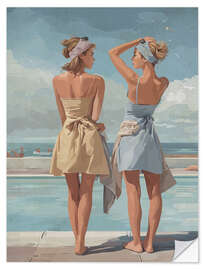 Sticker mural Poolside - Layla Oz