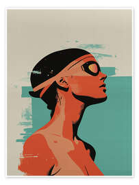 Wandbild Hervorragender Schwimmer - Layla Oz