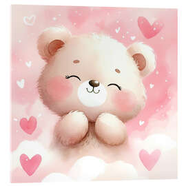 Acrylglasbild Liebevoller Bär - nobelart