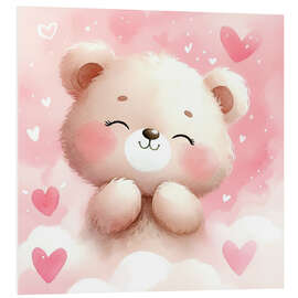 Hartschaumbild Liebevoller Bär - nobelart
