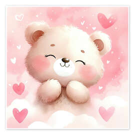 Wandbild Liebevoller Bär - nobelart