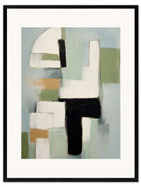 Gerahmter Kunstdruck Moderne Blockstudie III