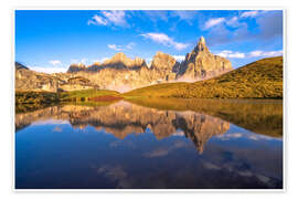 Wandbild Baita Segantini und Pale San Martino - Achim Thomae