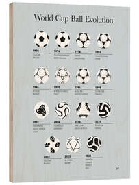 Holzbild World Cup Ball Evolution