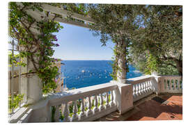 Acrylglasbild Der Blick aufs Meer bei Positano, Amalfiküste, Italien - Jan Christopher Becke