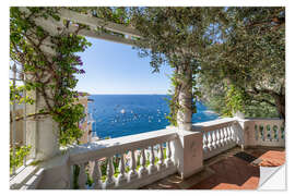Wandsticker Der Blick aufs Meer bei Positano, Amalfiküste, Italien - Jan Christopher Becke