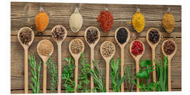 Hartschaumbild Exotische Gewürzmischung mit frischen Kräutern - Thomas Klee