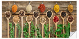 Sticker mural Exotic spice mix with fresh herbs - Thomas Klee