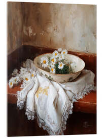 Acrylglasbild Kamillen-Requiem - DejaReve