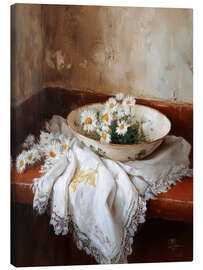 Leinwandbild Kamillen-Requiem - DejaReve