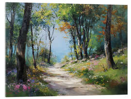 Acrylglasbild Frühlingszauber im Wald - artill