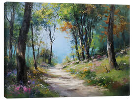 Leinwandbild Frühlingszauber im Wald - artill