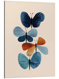 Alubild Schmetterling in Blüte