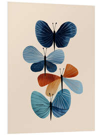 Hartschaumbild Schmetterling in Blüte