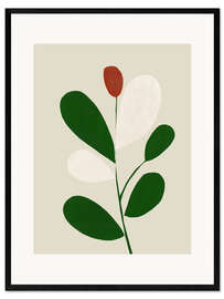 Gerahmter Kunstdruck Minimale Blüte I