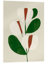 Acrylglasbild Minimale Blüte II