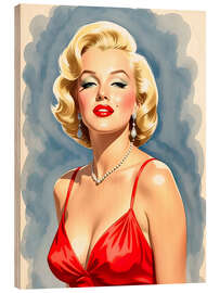 Holzbild Marilyn Monroe