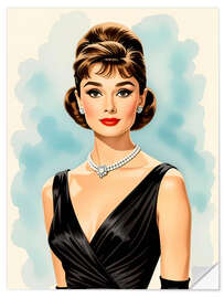 Wandsticker Audrey Hepburn
