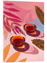 Acrylglasbild Schatten in Bernstein - DejaReve