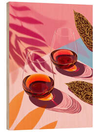 Holzbild Schatten in Bernstein - DejaReve