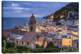 Leinwandbild Amalfi bei Nacht