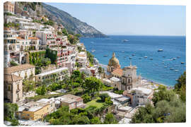 Leinwandbild Positano im Sommer - Jan Christopher Becke