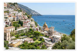 Poster Positano im Sommer - Jan Christopher Becke