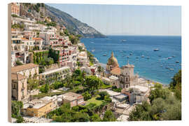 Stampa su legno Positano in summer - Jan Christopher Becke