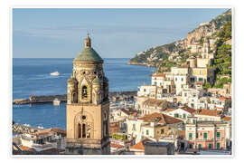 Wandbild Die Stadt Amalfi - Jan Christopher Becke