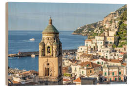 Stampa su legno The town of Amalfi - Jan Christopher Becke
