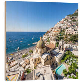 Holzbild Positano, Italien